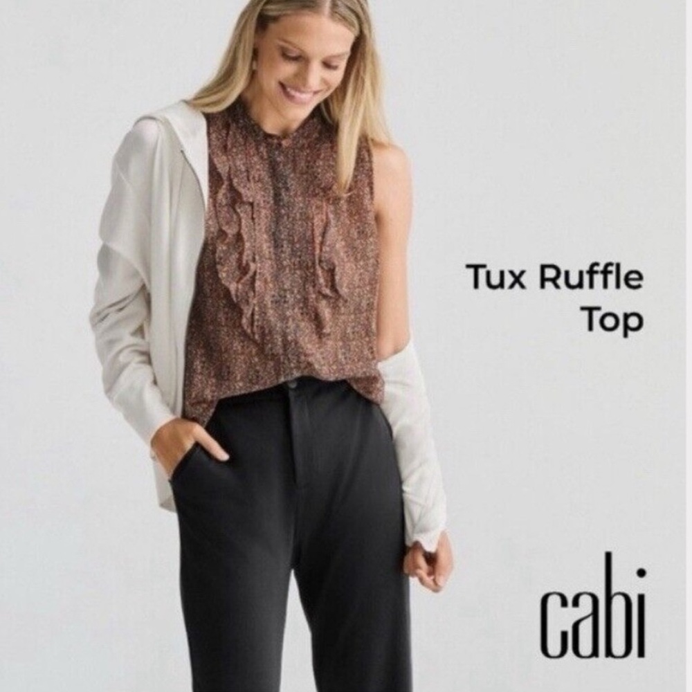 Cabi Tux Ruffle Top #6319
